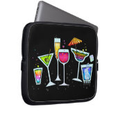 COCKTAIL GLASSEN ELECTRONICS LAPTOP BAG LAPTOPSCHUTZHÜLLE (Vorne Rechts)