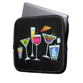 COCKTAIL GLASSEN ELECTRONICS LAPTOP BAG LAPTOPSCHUTZHÜLLE (Vorderseite Links)