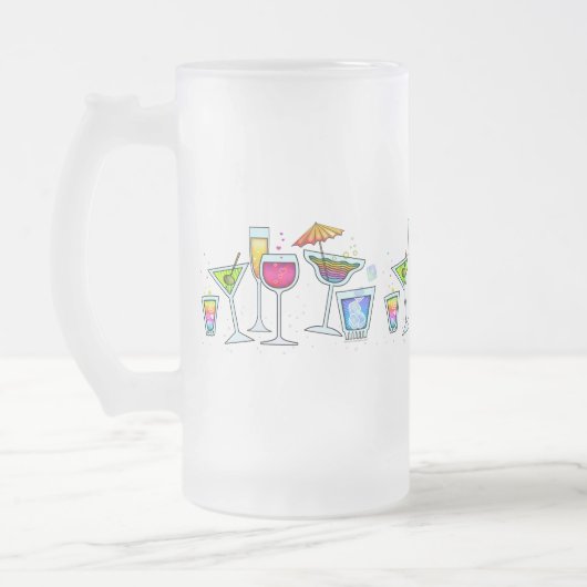 COCKTAIL GLASSEN MATTIERTE TASSE (Links)