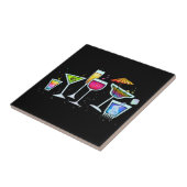 COCKTAIL GLASSEN TILE - UNTERSETZER - TRIVET (Seite)