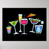 COCKTAIL GLASSER POSTERS & DRUCKER POSTER (Vorne)
