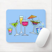 COCKTAIL GLASSES MOUSEPAD (Mit Mouse)