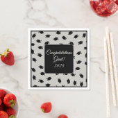 Cocktail Größe Graduation Cap Napkins Serviette (Beispiel)