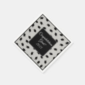 Cocktail Größe Graduation Cap Napkins Serviette (Ecke)