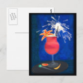 Cocktail: Happy Dragon Postkarte (Vorne/Hinten)