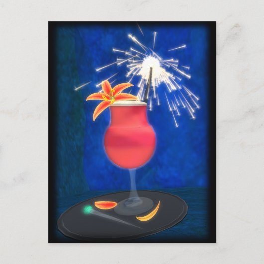 Cocktail: Happy Dragon Postkarte (Vorderseite)