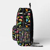 Cocktail Happy Hour Party Time Pattern Bedruckter Rucksack (Rechts)