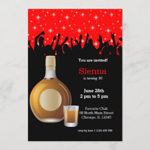 Cocktail * Hintergrundfarbe wählen Einladung