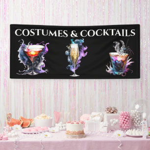 Cocktail Horror Happy Hour Halloween-Party Banner
