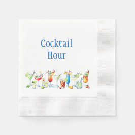 Cocktail Hour Cocktail Napkins Serviette
