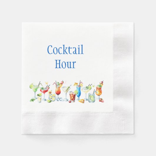 Cocktail Hour Cocktail Napkins Serviette (Vorderseite)