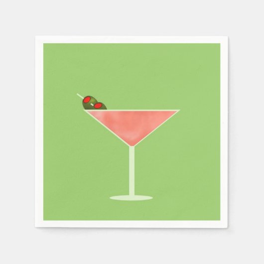 Cocktail Hour Cocktail Napkins Serviette (Vorderseite)