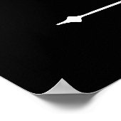 Cocktail Hour Elegante Calligraphie Hochzeit schwa Poster (Ecke)