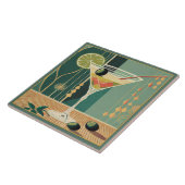 Cocktail Hour Martini Design Mitte des Jahrhundert Fliese (Seite)