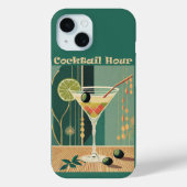Cocktail Hour Mitte Jahrhundert Design Case-Mate iPhone Hülle (Rückseite)