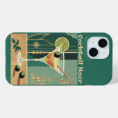 Cocktail Hour Mitte Jahrhundert Design Case-Mate iPhone Hülle (Rückseite (Horizontal))