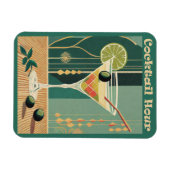 Cocktail Hour Mitte Jahrhundert Design Magnet (Horizontal)