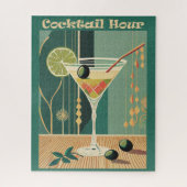 Cocktail Hour Mitte Jahrhundert Design Puzzle (Vertikal)