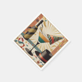Cocktail Hour Mitte Silvester Design Serviette (Ecke)