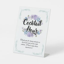 Cocktail Hour Wedding-Zeichen