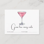 Cocktail - How many corks bridal game Begleitkarte (Vorderseite)