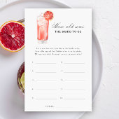 Cocktail - How old was the bride to be game