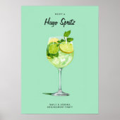 Cocktail Hugo Spritz Engagement Party Poster (Vorne)