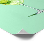 Cocktail Hugo Spritz Engagement Party-Zeichen Poster (Ecke)