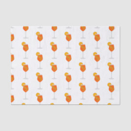 Cocktail Illustration, Aperol Spritz Seidenpapier