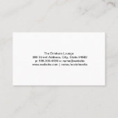 Cocktail Illustration mit Berries | Bar Visitenkarte (Rückseite)