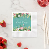 Cocktail im tropischen Floral Beach House Serviette (Beispiel)