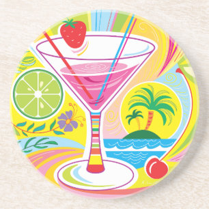 Cocktail-Insel Getränkeuntersetzer
