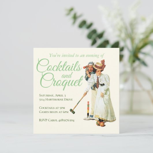 Cocktail Invitation Einladung (Stehend Vorderseite)