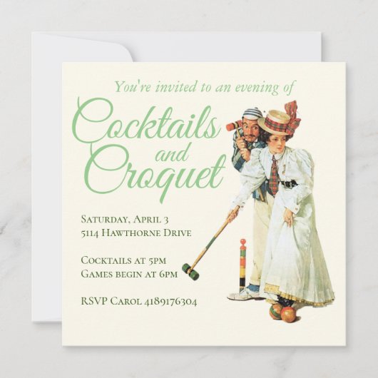 Cocktail Invitation Einladung (Vorderseite)