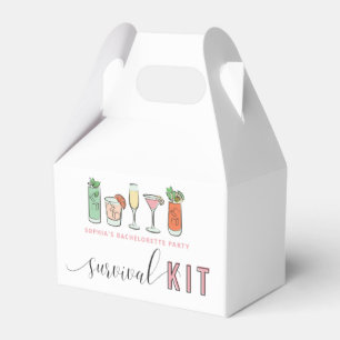 Cocktail-Junggesellinnen-Abschied Überlebens-Kit-G Geschenkschachtel