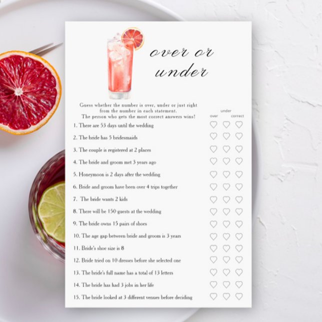 Cocktail-Junggesellinnenabschied - Über oder unter (Von Creator hochgeladen)