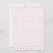 Cocktail Karneval Glitzer Bonbon Geburtstag - JA Einladung (Rückseite)