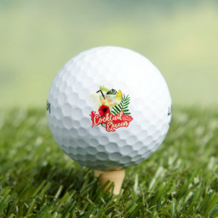 Cocktail Königin Vintage Henne Junggesellinnenabsc Golfball