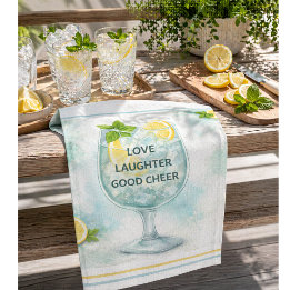 Cocktail Küchen Dekor Gin & Tonic Liebhaber Geschirrtuch