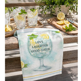 Cocktail Küchen Dekor Gin & Tonic Liebhaber Geschirrtuch