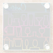 Cocktail-Labyrinth Glasuntersetzer (Rückseite)