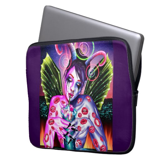 Cocktail Laptopschutzhülle (Vorderseite Links)