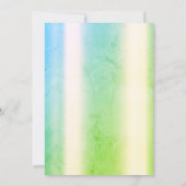 Cocktail Lemon Gold Confetti Green Retirement Einladung (Rückseite)