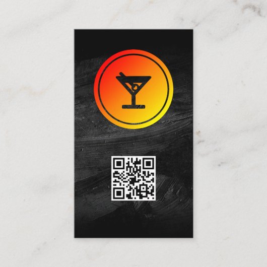 Cocktail-Logo | Restaurant | Bar Visitenkarte (Vorderseite)