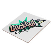 Cocktail Lounge Martini Retro Vintage Bar Fliese (Seite)