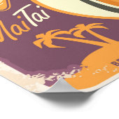 Cocktail-Lounge-Plakat Poster (Ecke)