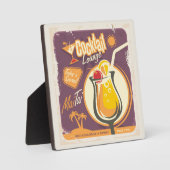 Cocktail Lounge Poster Fotoplatte (Vorderseite)