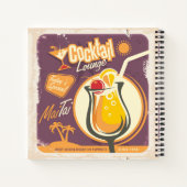 Cocktail Lounge Poster Notizblock (Rückseite)