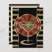 Cocktail Lounge Postkarte (Vorne/Hinten)