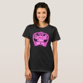Cocktail Lounge Retro Vintages Neonzeichen schwarz T-Shirt (Vorne ganz)